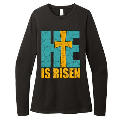 He Is Risen Jesus Christ Christian Womens CVC Long Sleeve Shirt