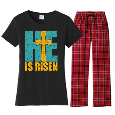 He Is Risen Jesus Christ Christian Women's Flannel Pajama Set