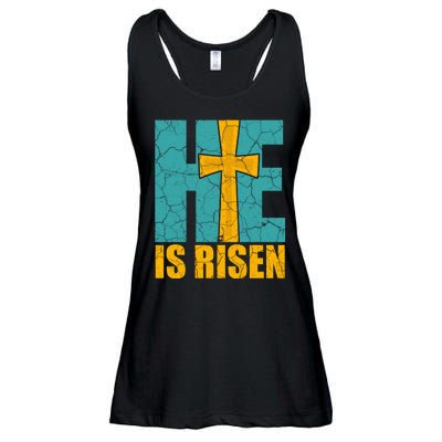 He Is Risen Jesus Christ Christian Ladies Essential Flowy Tank