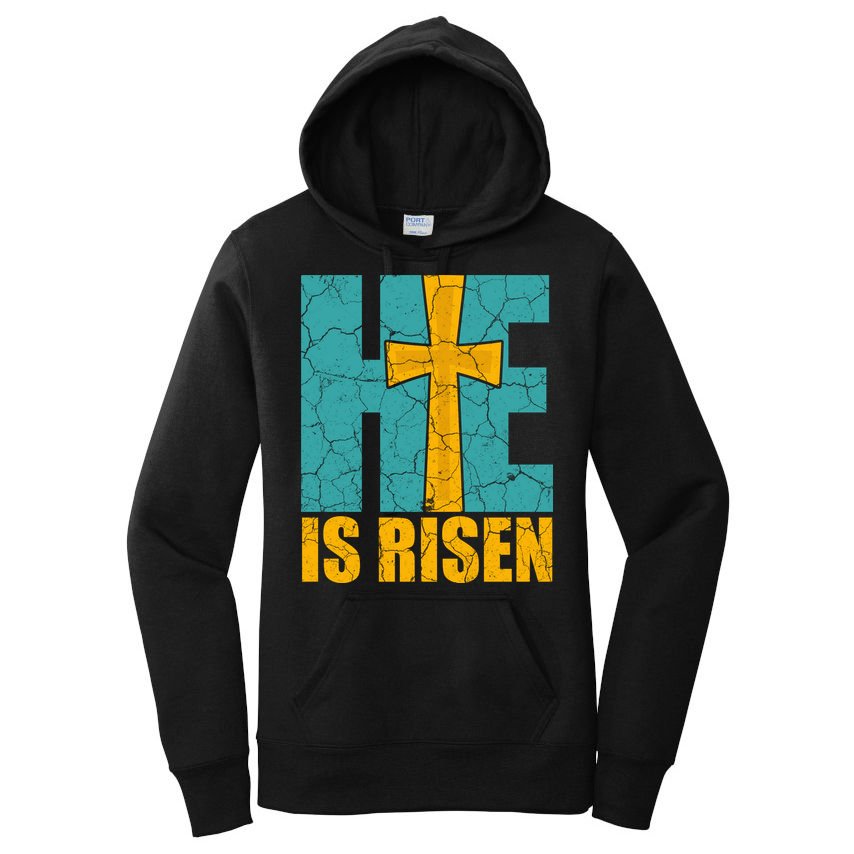 He Is Risen Jesus Christ Christian Women's Pullover Hoodie