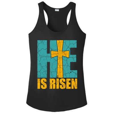 He Is Risen Jesus Christ Christian Ladies PosiCharge Competitor Racerback Tank