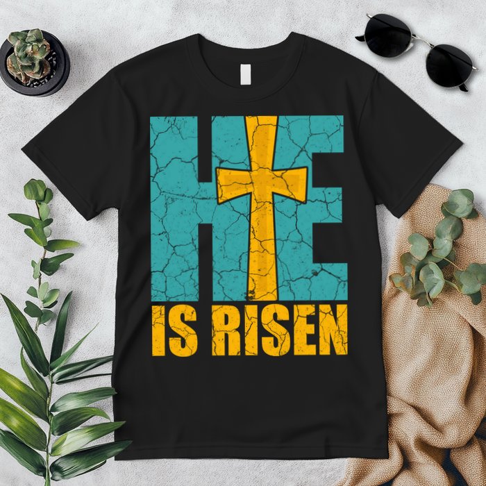 He Is Risen Jesus Christ Christian Premium T-Shirt