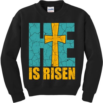 He Is Risen Jesus Christ Christian Kids Sweatshirt