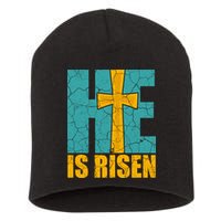 He Is Risen Jesus Christ Christian Short Acrylic Beanie