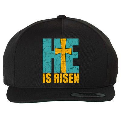 He Is Risen Jesus Christ Christian Wool Snapback Cap