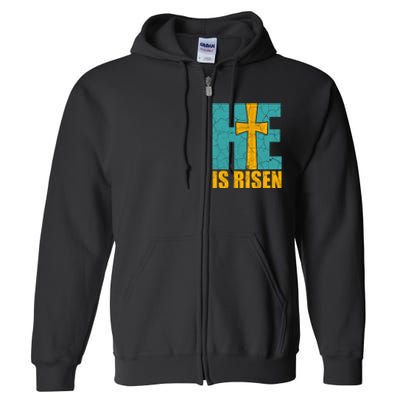 He Is Risen Jesus Christ Christian Full Zip Hoodie