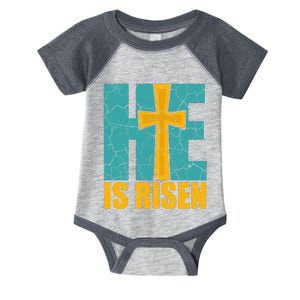 He Is Risen Jesus Christ Christian Infant Baby Jersey Bodysuit