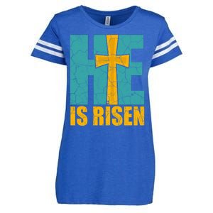 He Is Risen Jesus Christ Christian Enza Ladies Jersey Football T-Shirt