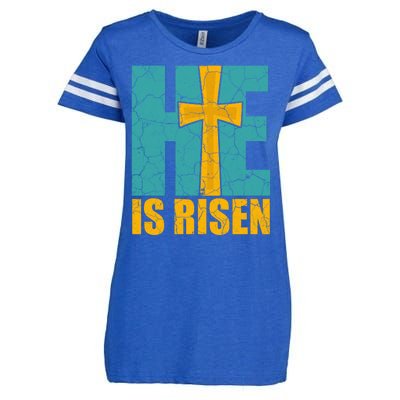 He Is Risen Jesus Christ Christian Enza Ladies Jersey Football T-Shirt