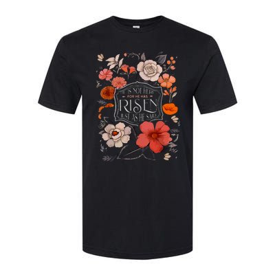 He Is Risen He Is Not Here Easter Day Christian Jesus Floral Softstyle CVC T-Shirt