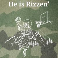 He Is Rizzen Jesus Christ He Has Risen Basketball Dunking Legacy Tie Dye Trucker Hat