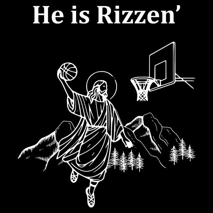 He Is Rizzen Jesus Christ He Has Risen Basketball Dunking Impact Tech Backpack