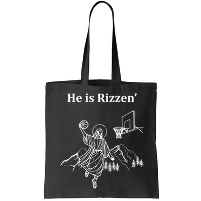 He Is Rizzen Jesus Christ He Has Risen Basketball Dunking Bag
