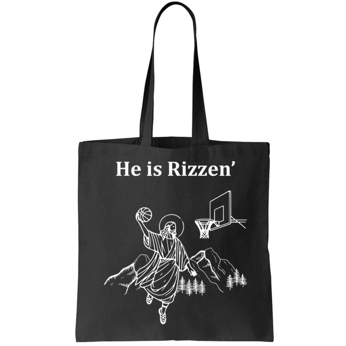 He Is Rizzen Jesus Christ He Has Risen Basketball Dunking Bag