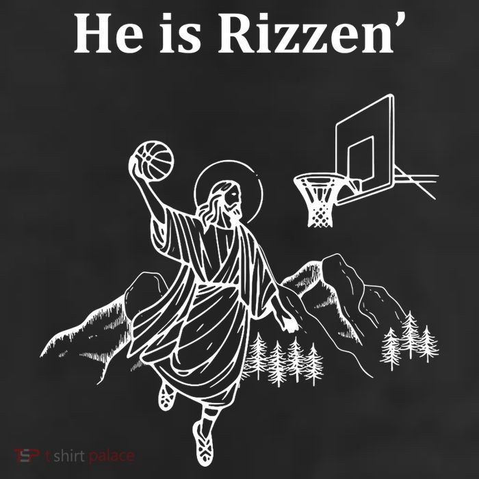 He Is Rizzen Jesus Christ He Has Risen Basketball Dunking 25L Jumbo Tote