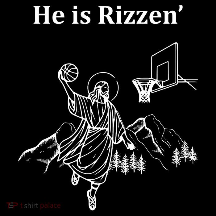 He Is Rizzen Jesus Christ He Has Risen Basketball Dunking Zip Tote Bag