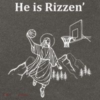 He Is Rizzen Jesus Christ He Has Risen Basketball Dunking Cotton Canvas Backpack