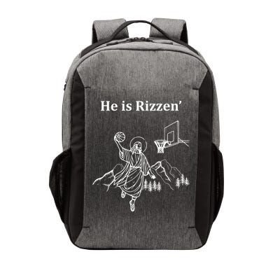 He Is Rizzen Jesus Christ He Has Risen Basketball Dunking Vector Backpack