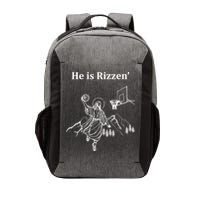 He Is Rizzen Jesus Christ He Has Risen Basketball Dunking Vector Backpack