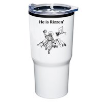 He Is Rizzen Jesus Christ He Has Risen Basketball Dunking Tumbler