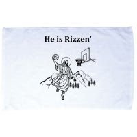 He Is Rizzen Jesus Christ He Has Risen Basketball Dunking Microfiber Hand Towel