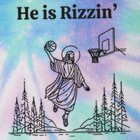 He Is Rizzen Basketball Legacy Tie Dye Trucker Hat