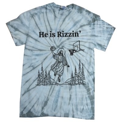He Is Rizzen Basketball Tie-Dye T-Shirt