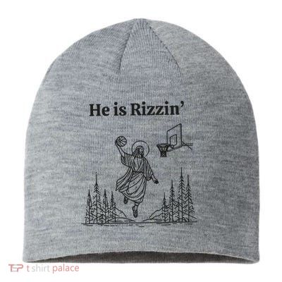 He Is Rizzen Basketball Sustainable Beanie