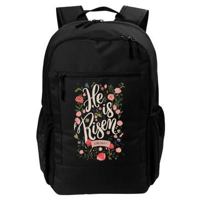 He Is Risen Happy Easter Spring Jesus Christian Wildflower Sweatshirt Backpack