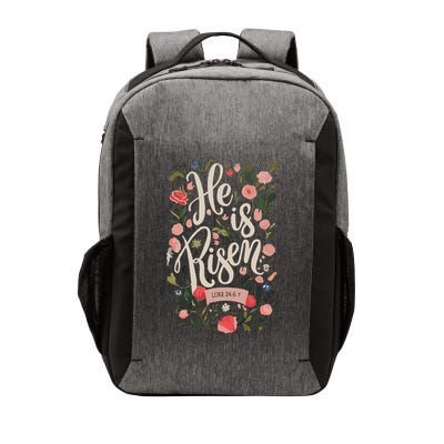 He Is Risen Happy Easter Spring Jesus Christian Wildflower Sweatshirt Vector Backpack