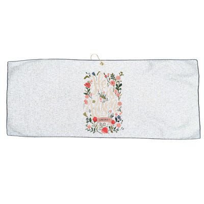He Is Risen Happy Easter Spring Jesus Christian Wildflower Sweatshirt Large Microfiber Waffle Golf Towel