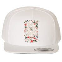 He Is Risen Happy Easter Spring Jesus Christian Wildflower Sweatshirt Wool Snapback Cap
