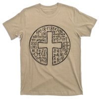 He Is Risen Cross Jesus Religious Easter Day Christians T-Shirt