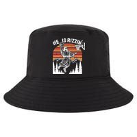 He Is Rizzin Easter Jesus Christian Basketball Cool Comfort Performance Bucket Hat