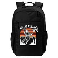 He Is Rizzin Easter Jesus Christian Basketball Backpack