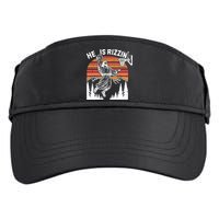 He Is Rizzin Easter Jesus Christian Basketball Adult Drive Performance Visor