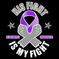 His Fight Is My Fight Alzheimer's Awareness Doggie Tank