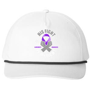 His Fight Is My Fight Alzheimer's Awareness Snapback Five-Panel Rope Hat