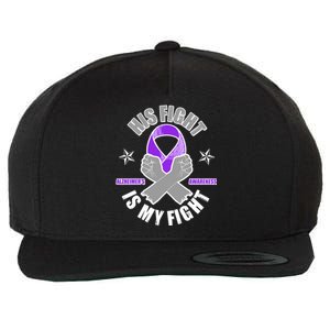 His Fight Is My Fight Alzheimer's Awareness Wool Snapback Cap