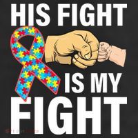 His Fight Is My Fight Autism Awareness Trucker Hat