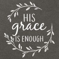 His Grace Is Enough Cotton Canvas Backpack