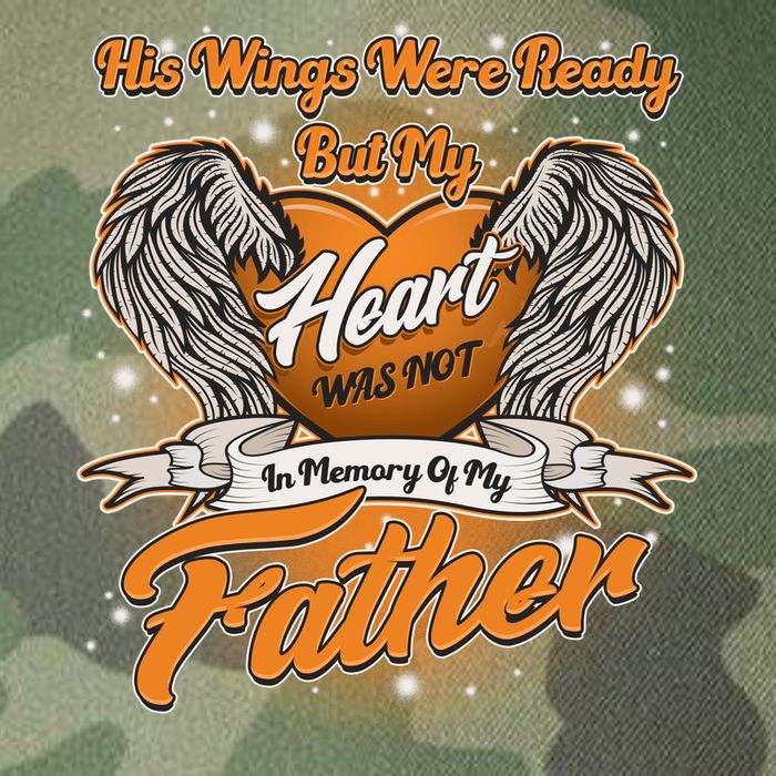 His Wings Were Ready But My Heart Was Not In Memory of My Father Legacy Tie Dye Trucker Hat