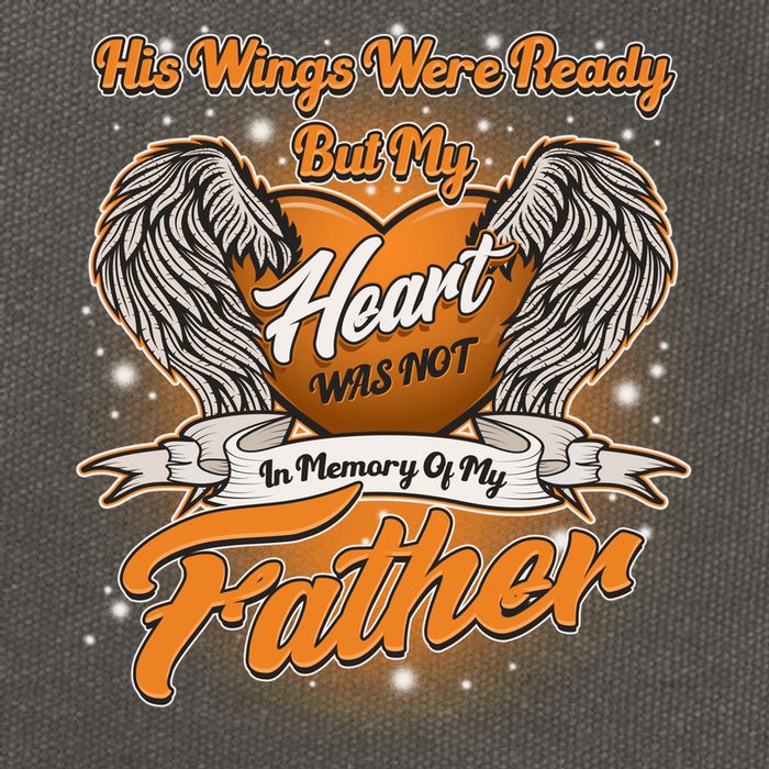 His Wings Were Ready But My Heart Was Not In Memory of My Father Cotton Canvas Backpack