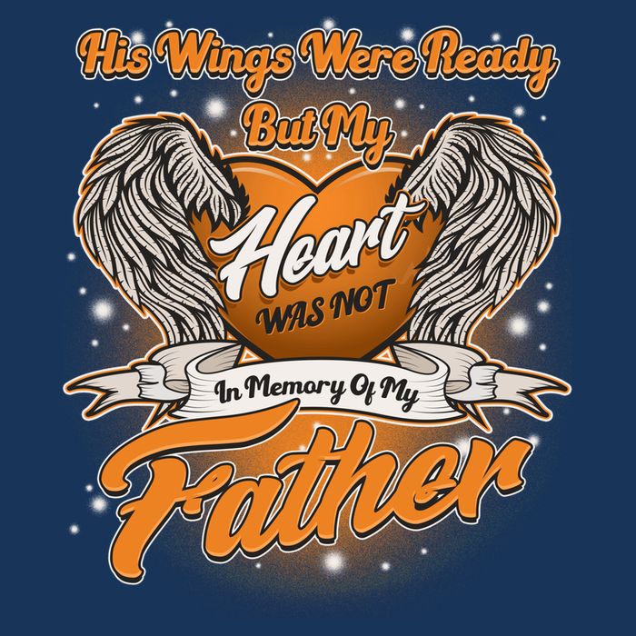 His Wings Were Ready But My Heart Was Not In Memory of My Father 7-Panel Snapback Hat