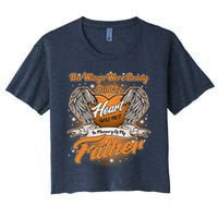 His Wings Were Ready But My Heart Was Not In Memory of My Father Crop Top