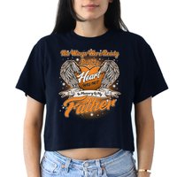His Wings Were Ready But My Heart Was Not In Memory of My Father Crop Top
