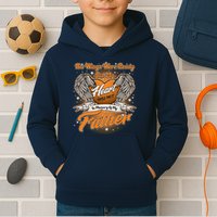 His Wings Were Ready But My Heart Was Not In Memory of My Father Kids Hoodie