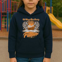 His Wings Were Ready But My Heart Was Not In Memory of My Father Kids Hoodie