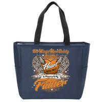 His Wings Were Ready But My Heart Was Not In Memory of My Father Zip Tote Bag