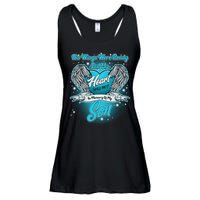 His Wings Were Ready But My Heart Was Not In Memory of My Son Ladies Essential Flowy Tank
